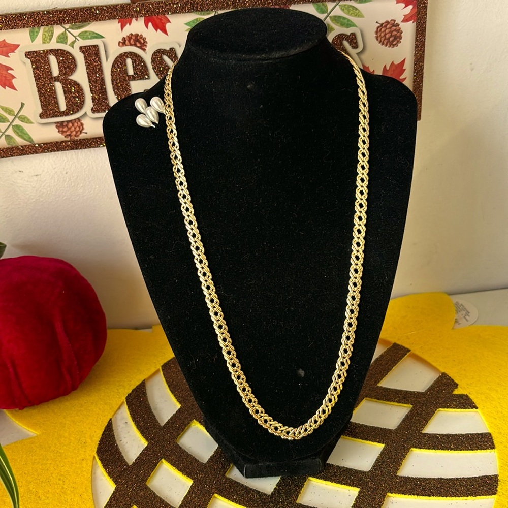 Cadena 14 k gold plated